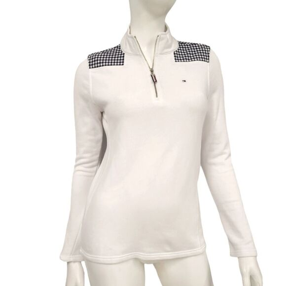 Tommy Hilfiger White Pullover Sweatshirt size XS - Picture 3 of 6